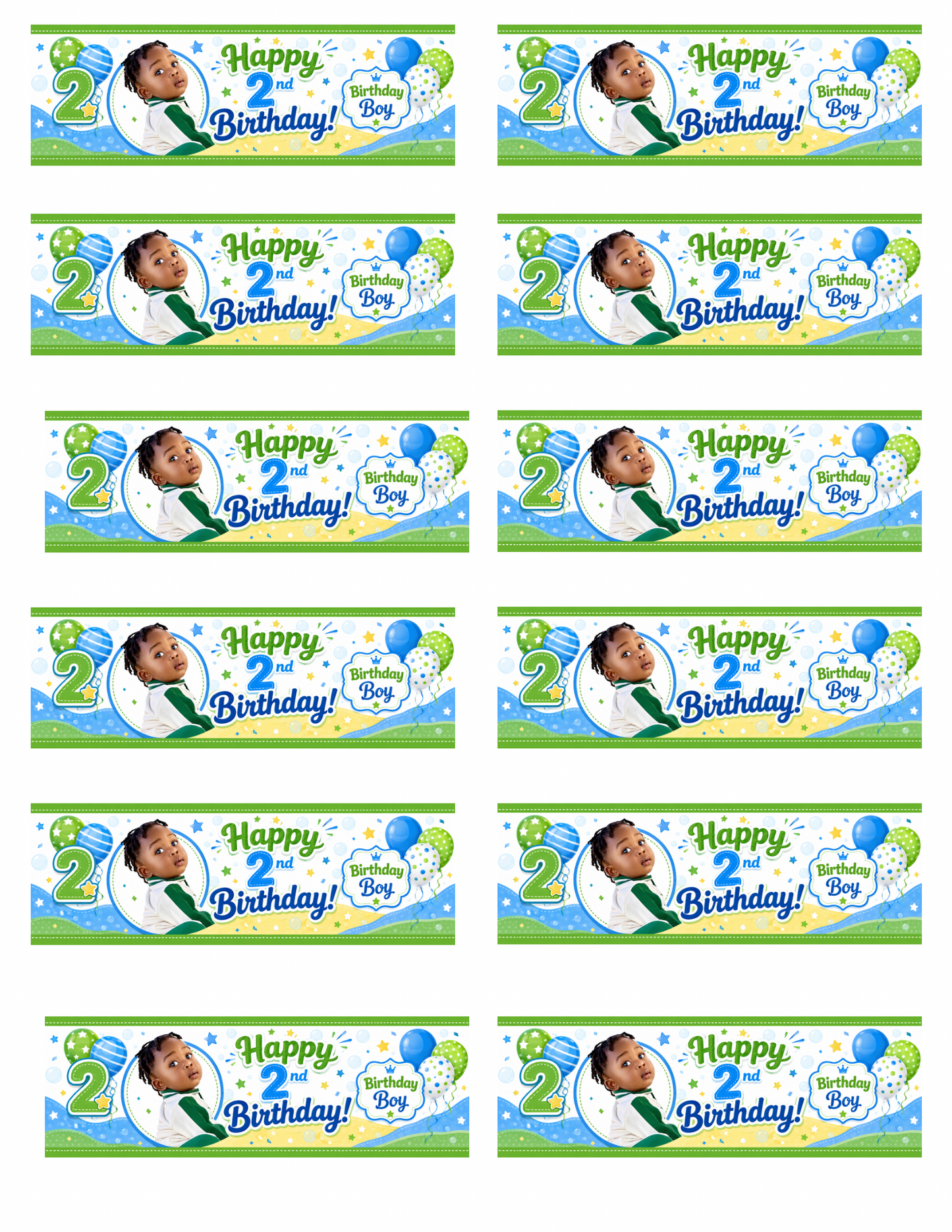Custom water bottle labels