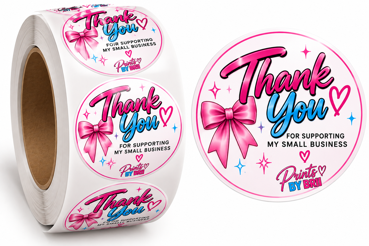 Thank you stickers