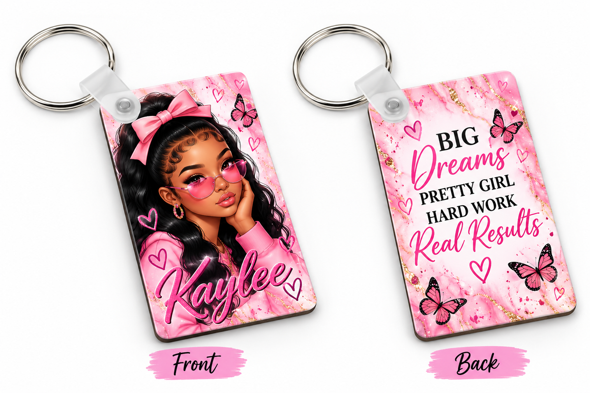 Personalized sublimation keychain
