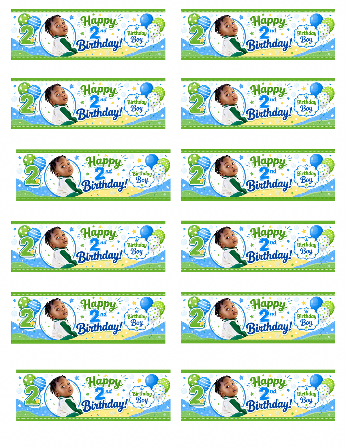 Custom water bottle labels