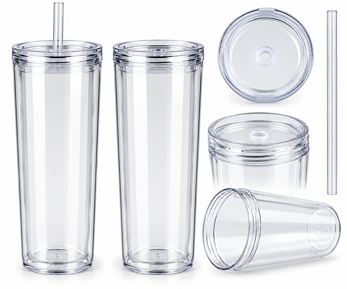 24 oz Predrilled Acrylic Tumbler