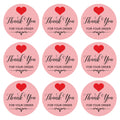 Thank you stickers